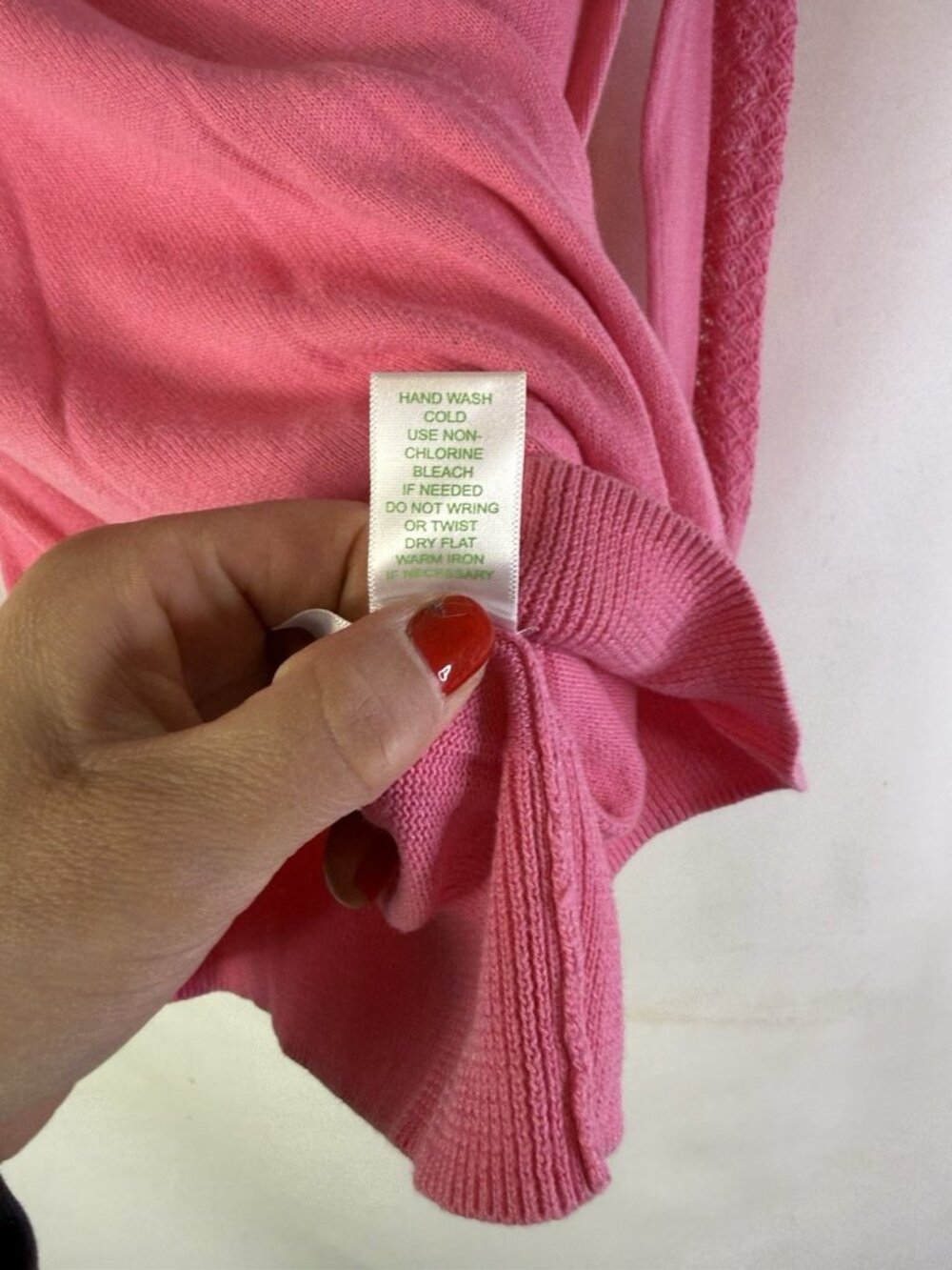 Lilly Pulitzer Sweater Cotton Lightweight Crochet Contrast - Picture 8 of 11